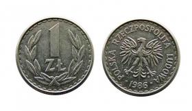 1 złoty 1986 PRL