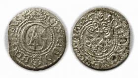 Obrazek dla: Szeląg 1626 Gustaw Adolf Ryga