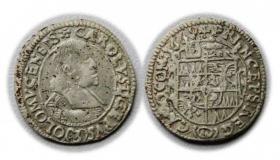 Obrazek dla: 3 krajcary 1669 Karol II Lichtenstein Ołomuniec