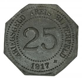 25 fenigów 1917 Bitterfeld Saksonia