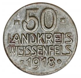 Obrazek dla: 50 fenigów 1918 Weissenfels Saksonia