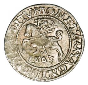 Obrazek dla: Półgrosz 1563 Zygmunt II August Litwa Wilno