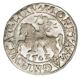 Obrazek dla: Półgrosz 1562 Zygmunt II August Litwa Wilno