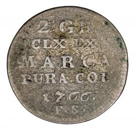 Obrazek dla: Dwugrosz 1766 Stanisław August Poniatowski Warszawa