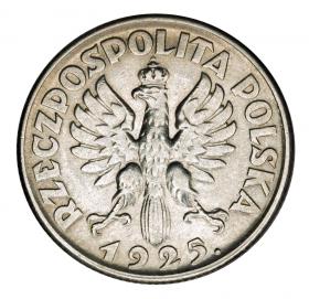 Obrazek 2 dla: 1 złoty 1925 kobieta z kłosami II RP Warszawa