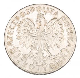 Obrazek 2 dla: 10 złotych 1933 Głowa Kobiety II RP Warszawa