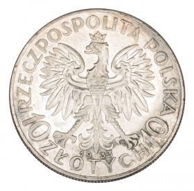 Obrazek 2 dla: 10 złotych 1933 Głowa Kobiety II RP Warszawa