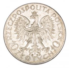 Obrazek 2 dla: 10 złotych 1933 Głowa Kobiety II RP Warszawa