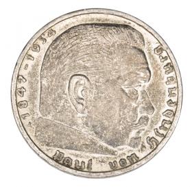 Obrazek dla: 2 marki 1937 Paul von Hindenburg / swastyka Niemcy Berlin A