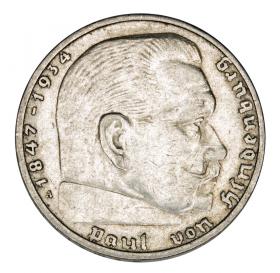 Obrazek dla: 2 marki 1937 Paul von Hindenburg / swastyka Niemcy Berlin A