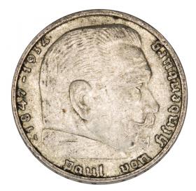 Obrazek dla: 2 marki 1937 Paul von Hindenburg / swastyka Niemcy Berlin A