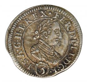 Obrazek dla: 3 krajcary 1625 Ferdynand II Habsburg Austria Graz