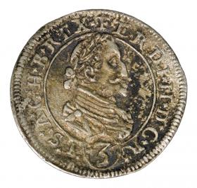 3 krajcary 1628 Ferdynand II Habsburg Austria Graz