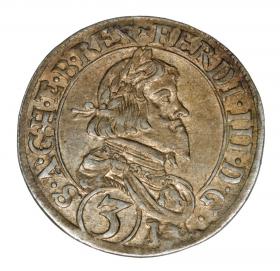 Obrazek dla: 3 krajcary 1638 Ferdynand III Habsburg Austria Sant Veit