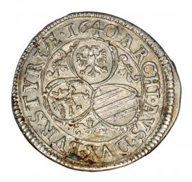 Obrazek 2 dla: 3 krajcary 1640 Ferdynand III Habsburg Austria Graz