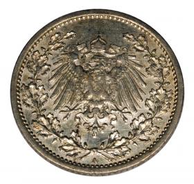 1/2 marki 1913 A Wilhelm II Hohenzollern Niemcy Berlin