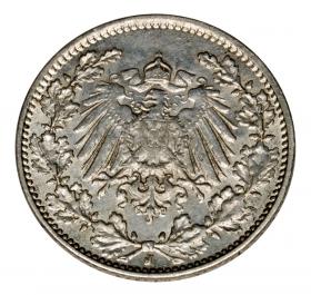 Obrazek 2 dla: 1/2 marki 1915 J Wilhelm II Hohenzollern Niemcy Hamburg