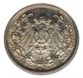 1/2 marki 1916 A Wilhelm II Hohenzollern Niemcy Berlin