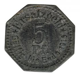 Obrazek dla: 5 fenigów 1917 Szczecin Stettin