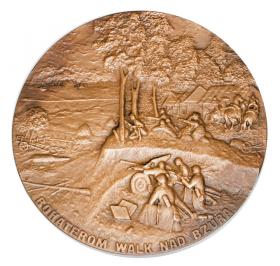 Medal Bohaterom Walk nad Bzurą 1989 PRL Warszawa