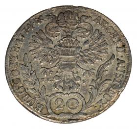 Obrazek 2 dla: 20 krajcarów 1774 Maria Teresa Habsburg Austria Wiedeń