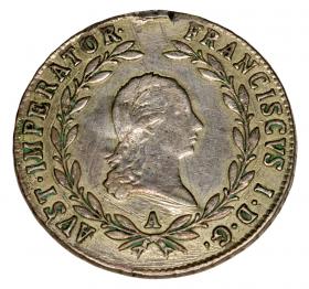 Obrazek dla: 20 krajcarów 1820 Franciszek II Habsburg Austria Wiedeń