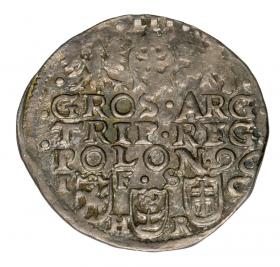 Obrazek 2 dla: Trojak 1596 Zygmunt III Waza Polska Bydgoszcz