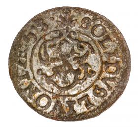 Obrazek 2 dla: Szeląg 1653 Krystyna Waza Liwonia