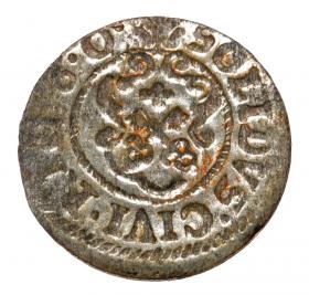 Obrazek 2 dla: Szeląg 1660 Karol Gustaw Ryga