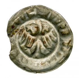 Obrazek dla: Brakteat orzeł i promieniste linie Fryderyk II Żelazny Niemcy Brandenburgia Havelberg