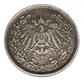 Obrazek 2 dla: 1/2 marki 1918 Wilhelm II Hohenzollern Prusy Berlin