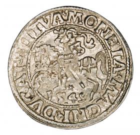 Półgrosz 1549 Zygmunt II August Litwa Wilno