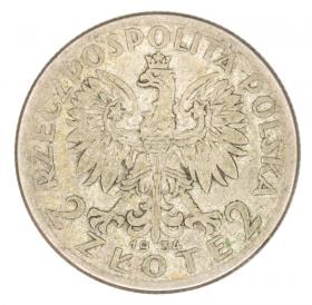 Obrazek 2 dla: 2 złote 1934 II RP Warszawa