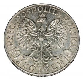 Obrazek 2 dla: 10 złotych 1932 Głowa Kobiety II RP Warszawa