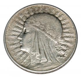 Obrazek dla: 10 złotych 1932 Głowa Kobiety II RP Londyn