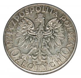 Obrazek 2 dla: 10 złotych 1932 Głowa Kobiety II RP Londyn