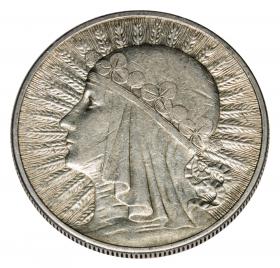 Obrazek dla: 10 złotych 1932 Głowa Kobiety II RP Londyn