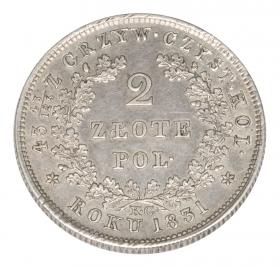 Obrazek 2 dla: 2 złote 1831 Powstanie Listopadowe Warszawa