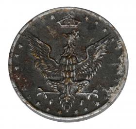 Obrazek 2 dla: 5 fenigów 1917 Królestwo Polskie Stuttgart