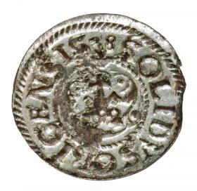 Obrazek 2 dla: Szeląg 1638 Krystyna Waza Ryga