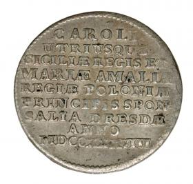 Obrazek 2 dla: Dwugrosz 1738 August III Polska Drezno