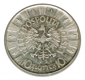 Obrazek 2 dla: 10 złotych 1936 Józef Piłsudski Warszawa