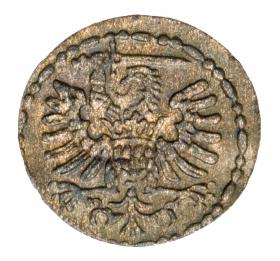 Obrazek 2 dla: Denar 1592 Zygmunt III Waza Gdańsk