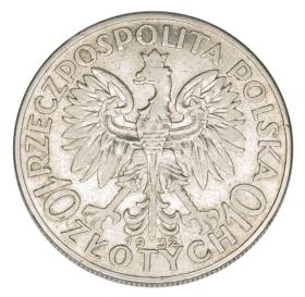 Obrazek 2 dla: 10 złotych 1932 Głowa kobiety II RP Londyn