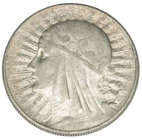 Obrazek dla: 10 złotych 1932 Głowa kobiety II RP Warszawa