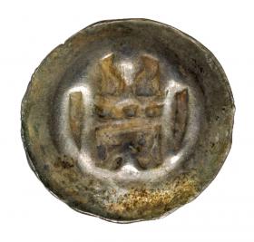 Obrazek dla: Brakteat brama z kulami i krzyżem Zakon Krzyżacki