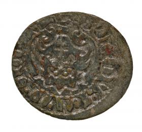 Obrazek 2 dla: Szeląg 1618 Zygmunt III Waza Ryga