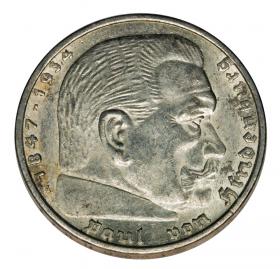 Obrazek dla: 5 marek 1936 A Paul von Hindenburg / orzeł pruski Berlin