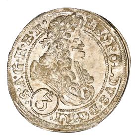 3 krajcary 1696 Leopold I Habsburg Brzeg