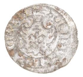 Obrazek 2 dla: Szeląg 1618 Zygmunt III Waza Ryga